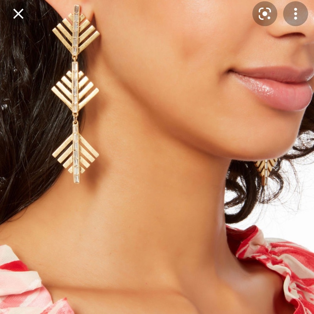 Lulu Frost cascadia pine drop earring gold